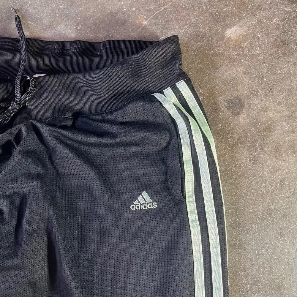 baggy y2k wideleg 2008 triple striped adidas sweatpants/trackpants